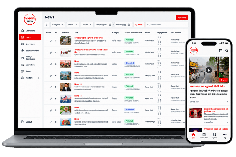 Ahmedabad Media Mockup