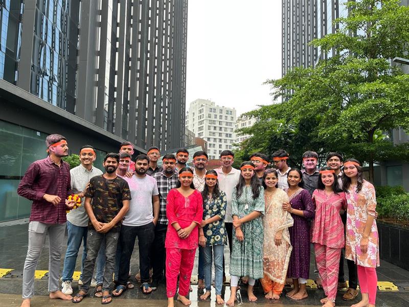 Unique IT Solution team festival celebration